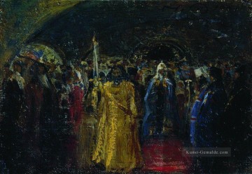 Ausgang des Patriarchen Hermogenes 1881 Ilya Repin Ölgemälde